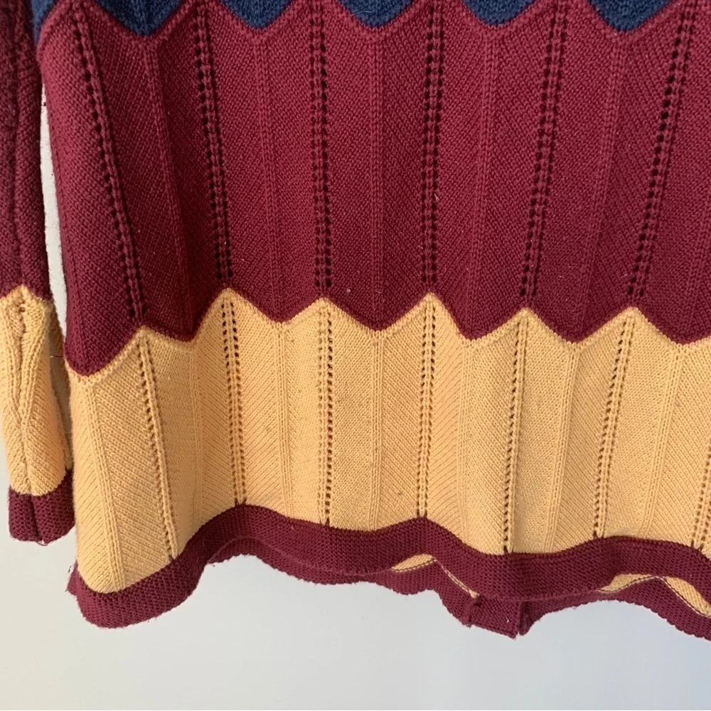 Acoa Multicolor Button‎ Front Cardigan Size L